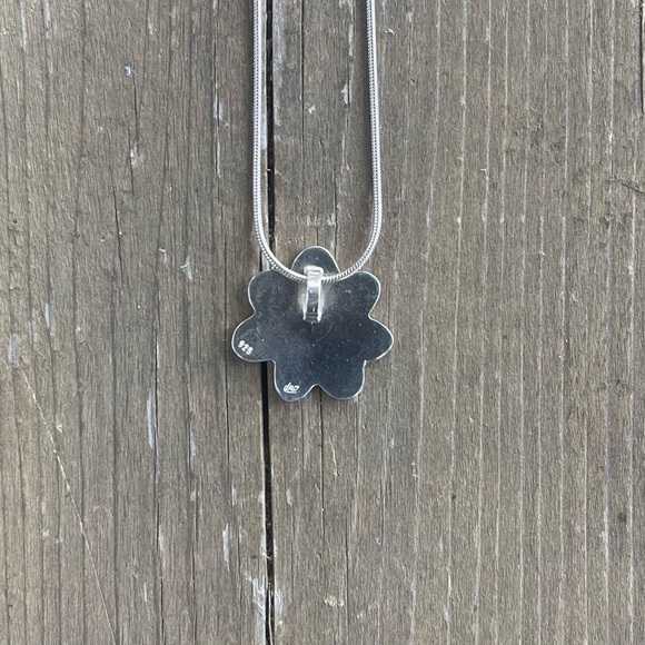 Sylvie Lupien Sterling Silver Colorful Flower Pendant 
Necklace - Picture 10 of 16